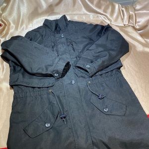 HASTING SMITH men rain coat jacket M black